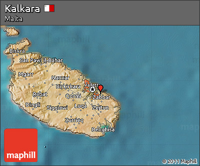 Satellite Map of Kalkara