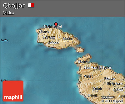 Satellite Map of Qbajjar