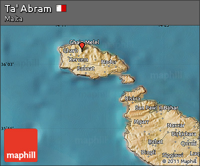 Satellite Map of Ta' Abram