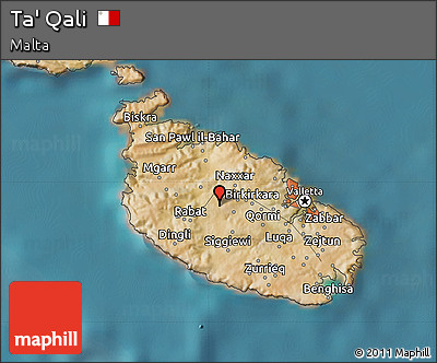 Satellite Map of Ta' Qali