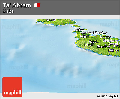 Physical Panoramic Map of Ta' Abram