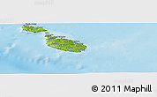 Physical Panoramic Map of Il-Furjana