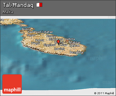 Satellite Panoramic Map of Tal-Ħandaq