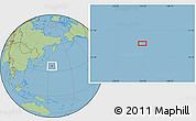 Savanna Style Location Map of the area around 35° 52' 19" N, 154° 46' 30" E
