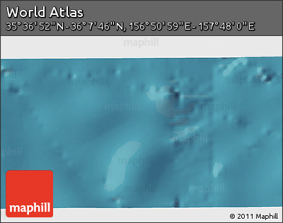 Satellite 3D Map of the Area around 35° 52' 19" N, 157° 19' 29" E