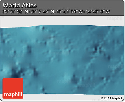 Satellite 3D Map of the Area around 35° 52' 19" N, 15° 13' 29" W