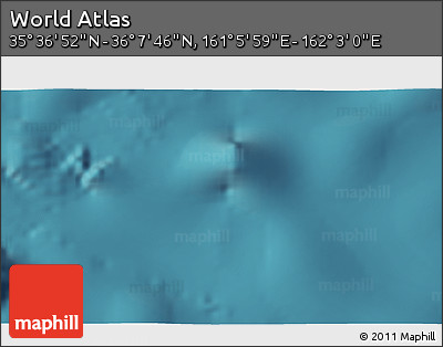 Satellite 3D Map of the Area around 35° 52' 19" N, 161° 34' 29" E