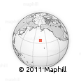 Outline Map of the Area around 35° 52' 19" N, 163° 58' 29" W, rectangular outline