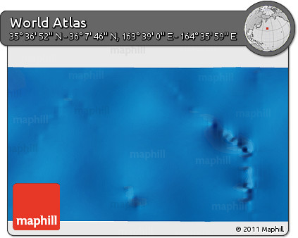 Physical 3D Map of the Area around 35° 52' 19" N, 164° 7' 30" E