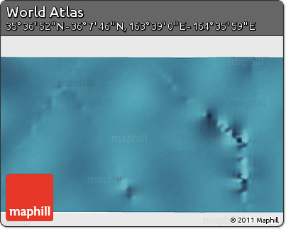 Satellite 3D Map of the Area around 35° 52' 19" N, 164° 7' 30" E