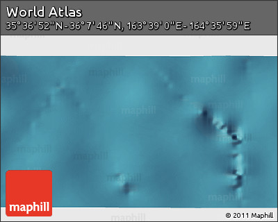 Satellite 3D Map of the Area around 35° 52' 19" N, 164° 7' 30" E