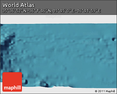 Satellite 3D Map of the Area around 35° 52' 19" N, 16° 13' 30" E
