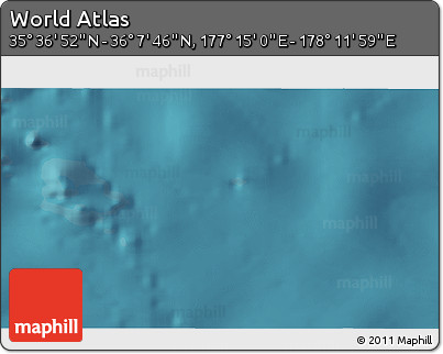 Satellite 3D Map of the Area around 35° 52' 19" N, 177° 43' 29" E