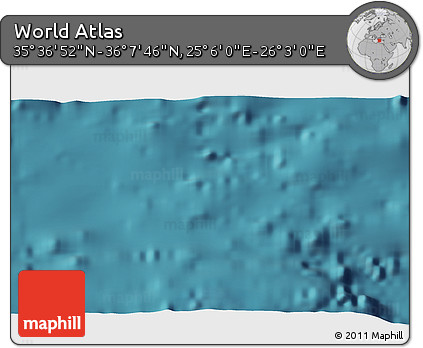 Satellite 3D Map of the Area around 35° 52' 19" N, 25° 34' 30" E
