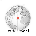 Outline Map of the Area around 35° 52' 19" N, 27° 58' 30" W, rectangular outline