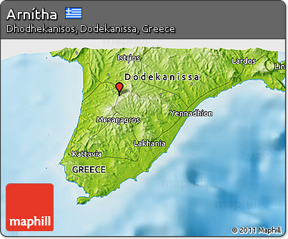Physical 3D Map of Arnítha