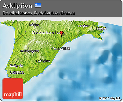 Physical 3D Map of Asklipiḯon