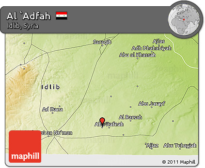 Physical 3D Map of Al `Adfah