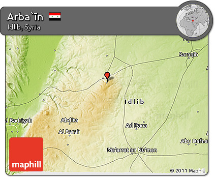 Physical 3D Map of Arba`īn
