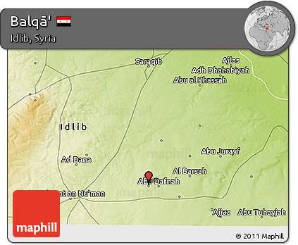 Physical 3D Map of Balqā'