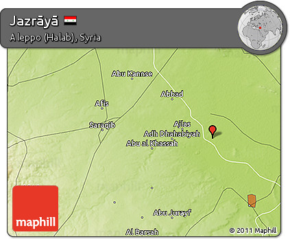 Physical 3D Map of Jazrāyā
