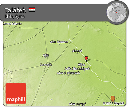 Physical 3D Map of Talâfeh
