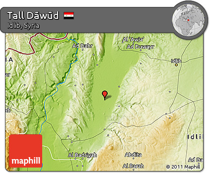 Physical 3D Map of Tall Dāwūd