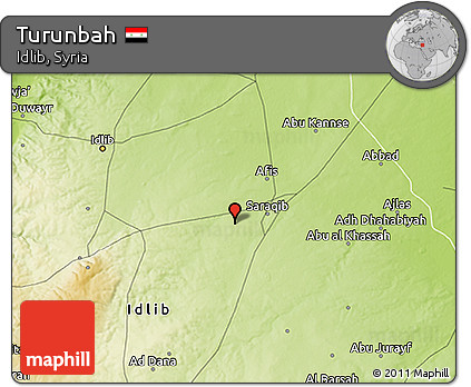 Physical 3D Map of Turunbah