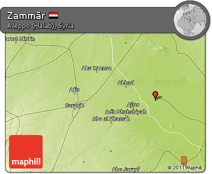 Physical 3D Map of Zammār