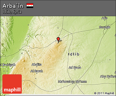 Physical 3D Map of Arba`īn