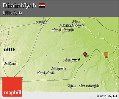 Physical 3D Map of Dhahabīyah
