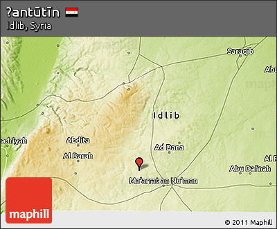 Physical 3D Map of Ḩantūtīn