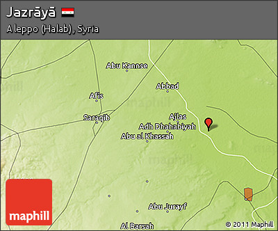 Physical 3D Map of Jazrāyā
