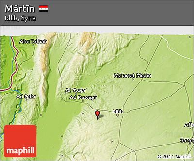 Physical 3D Map of Mārtīn