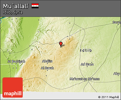 Physical 3D Map of Mu`allalī
