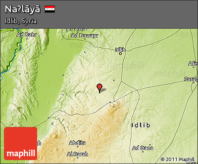 Physical 3D Map of Naḩlāyā