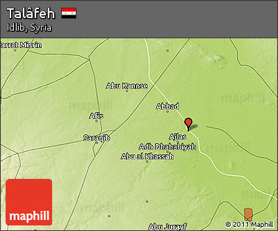 Physical 3D Map of Talâfeh