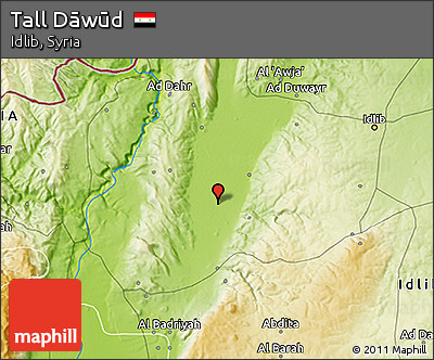 Physical 3D Map of Tall Dāwūd