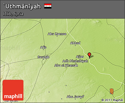 Physical 3D Map of `Uthmānīyah