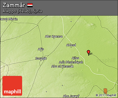 Physical 3D Map of Zammār