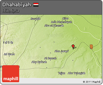 Physical 3D Map of Dhahabīyah