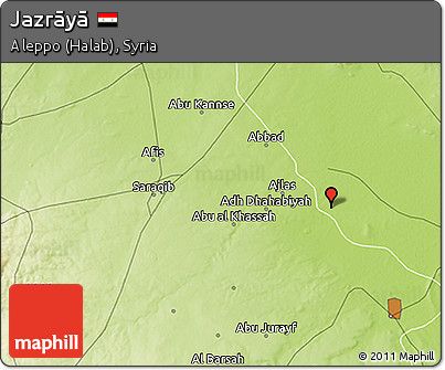 Physical 3D Map of Jazrāyā