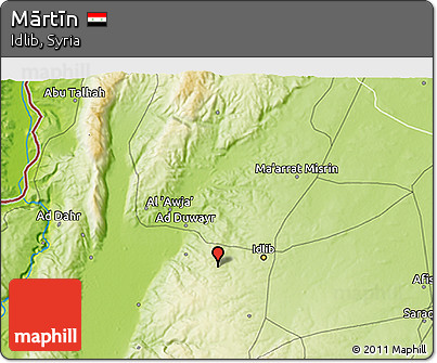 Physical 3D Map of Mārtīn