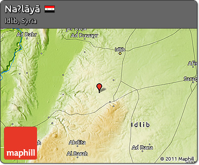 Physical 3D Map of Naḩlāyā