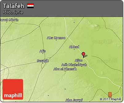 Physical 3D Map of Talâfeh