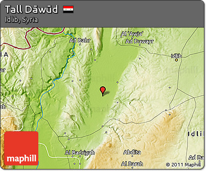 Physical 3D Map of Tall Dāwūd