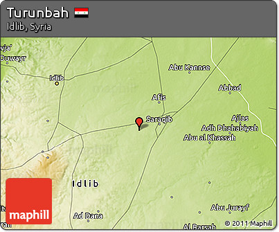 Physical 3D Map of Turunbah