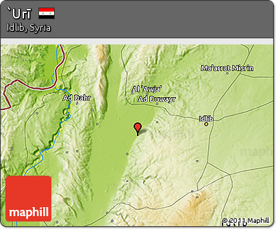Physical 3D Map of `Urī
