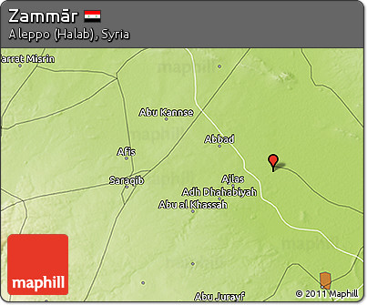 Physical 3D Map of Zammār