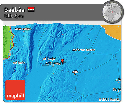 Political 3D Map of Baébâa